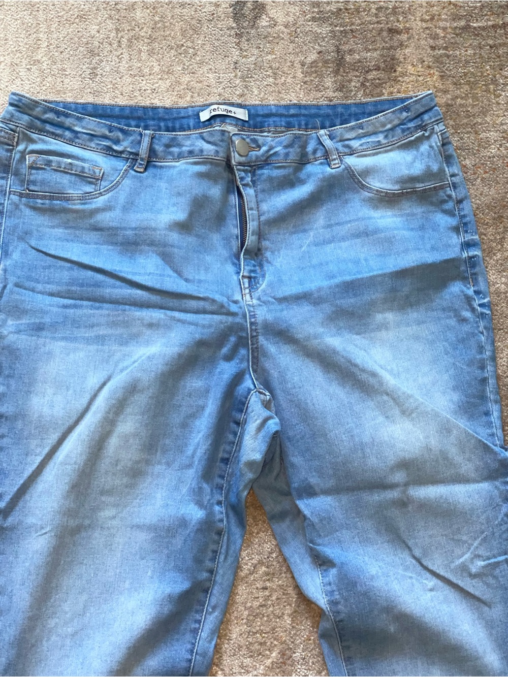 refuge Light Blue skinny Women's Jeans size 22 plus size - Picture 2 of 6